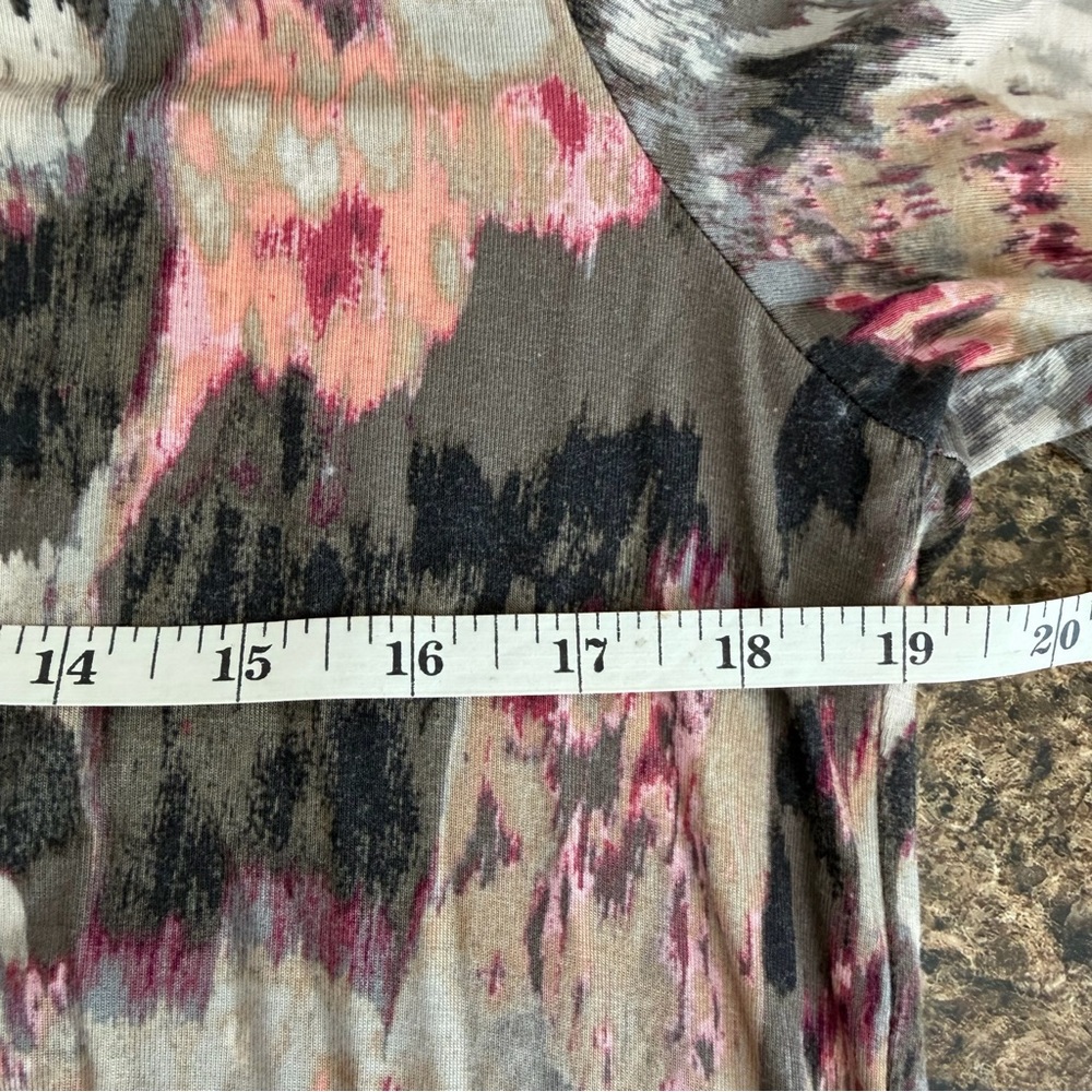 Intro. Multicolor Floral Long Sleeve Top Medium - Picture 5 of 6